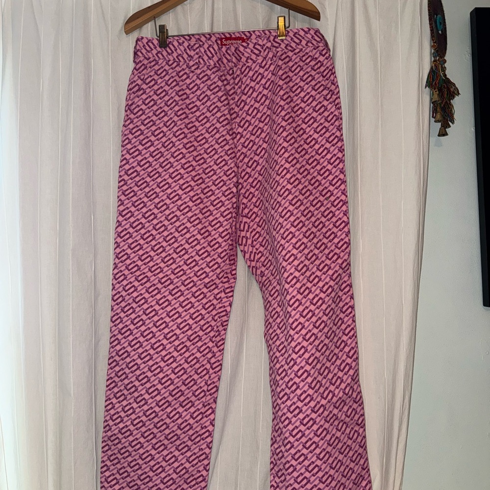 Supreme Works Pink Geometric Pants